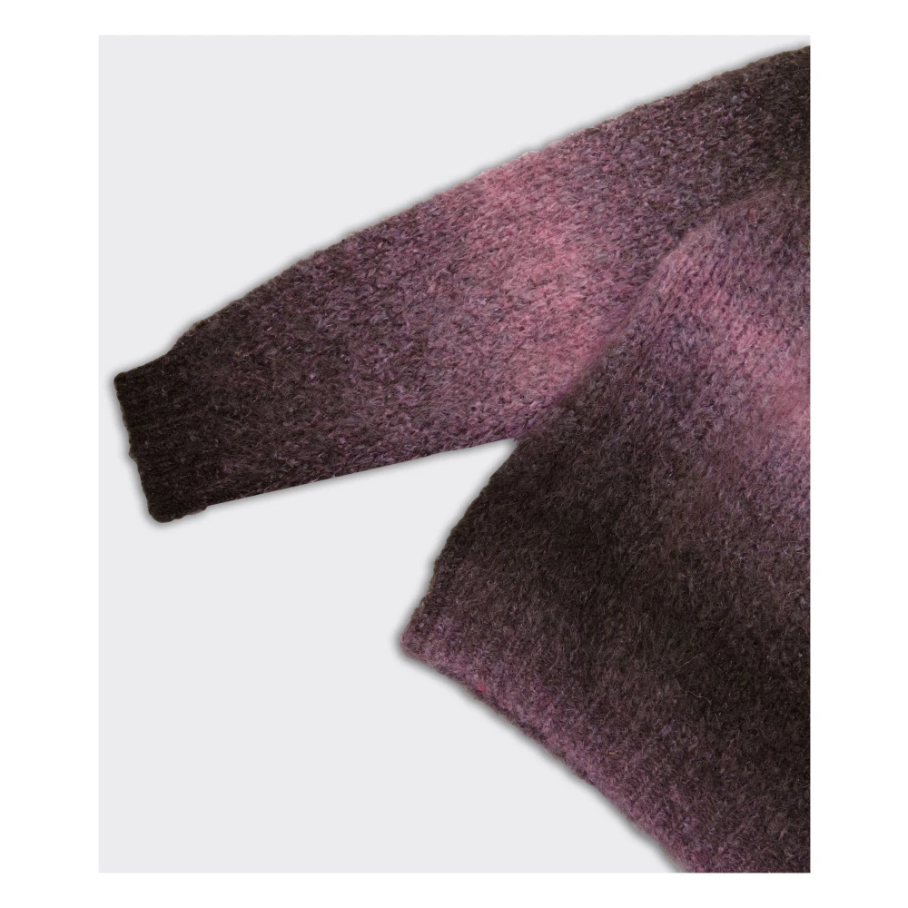 Diesel Paars Chocolade Gebreide Trui Purple Heren
