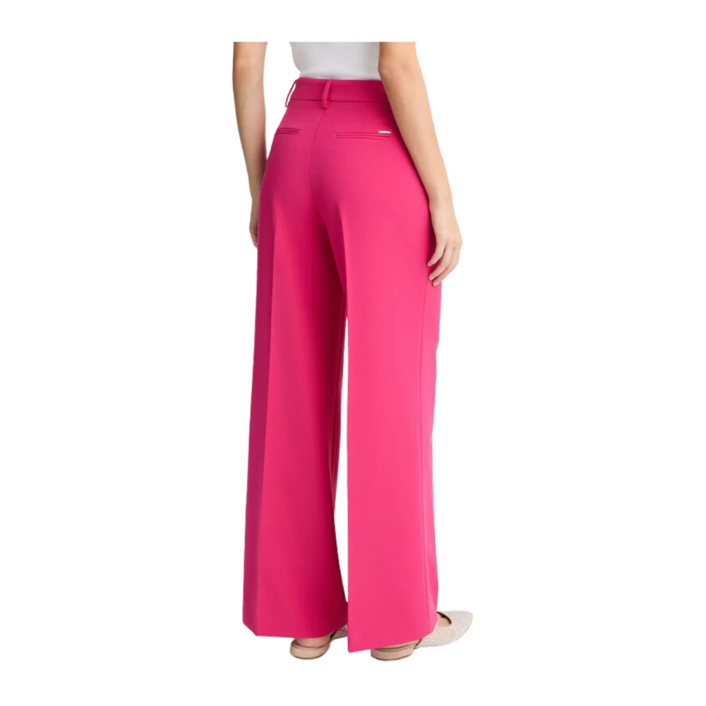 Liu Jo Hoge Taille Palazzo Broek Pink Dames