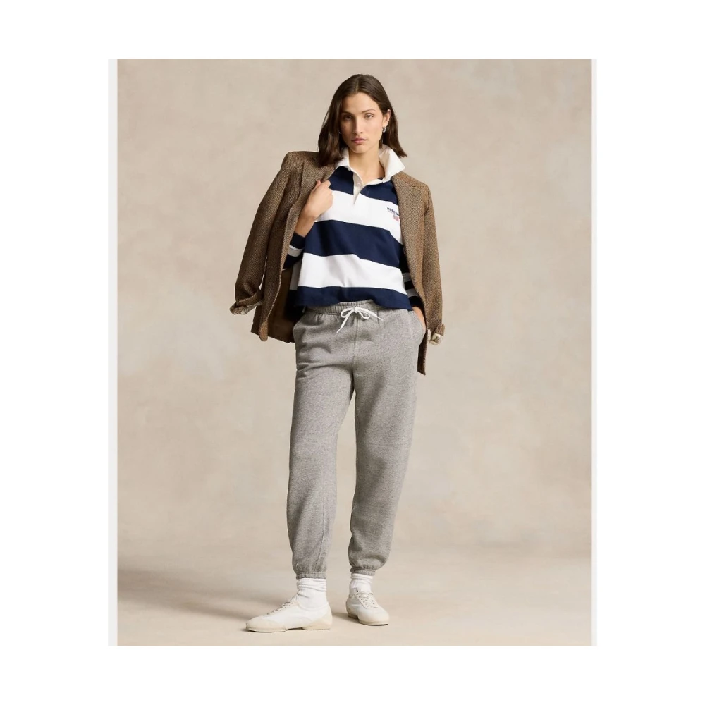 Ralph Lauren Grijze Joggers Essentiële Dagelijkse Comfort Gray Dames