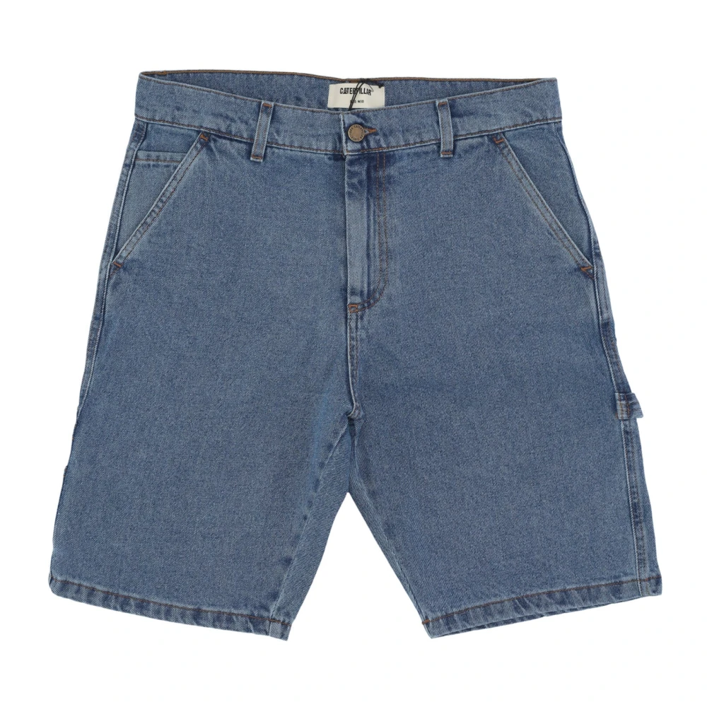 CAT Canvas Carpenter Shorts Blue Heren