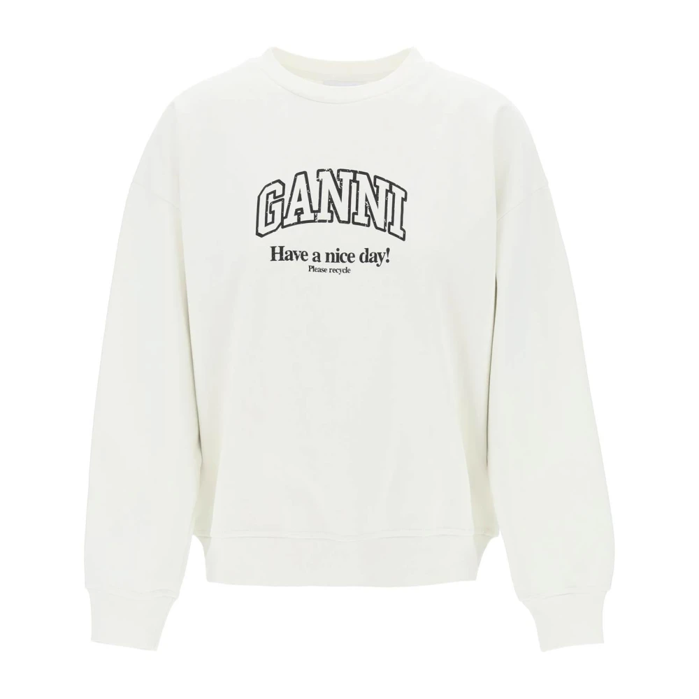 Ganni Sweatshirts White Dames