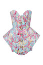 peplum-bustier-dress-with-feather-print