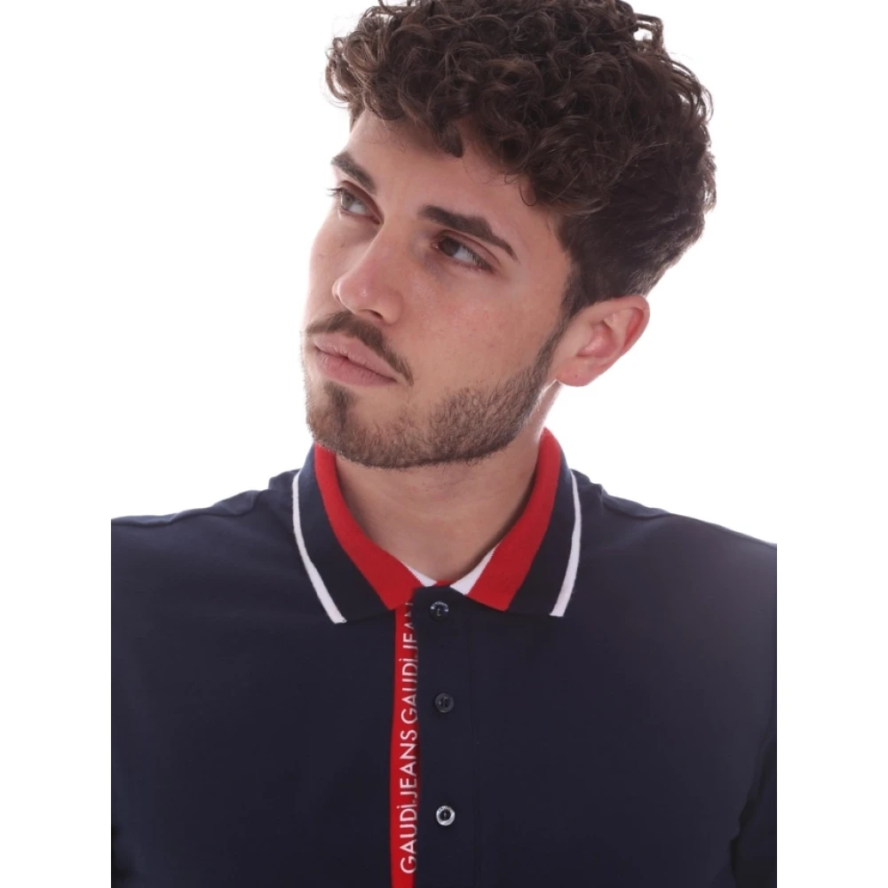 Gaudi Polo Shirt Blue Heren