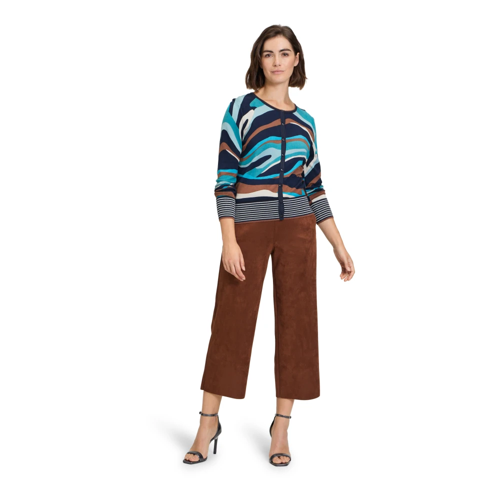 Betty Barclay Glamour Striped Knit Jacket Multicolor Dames