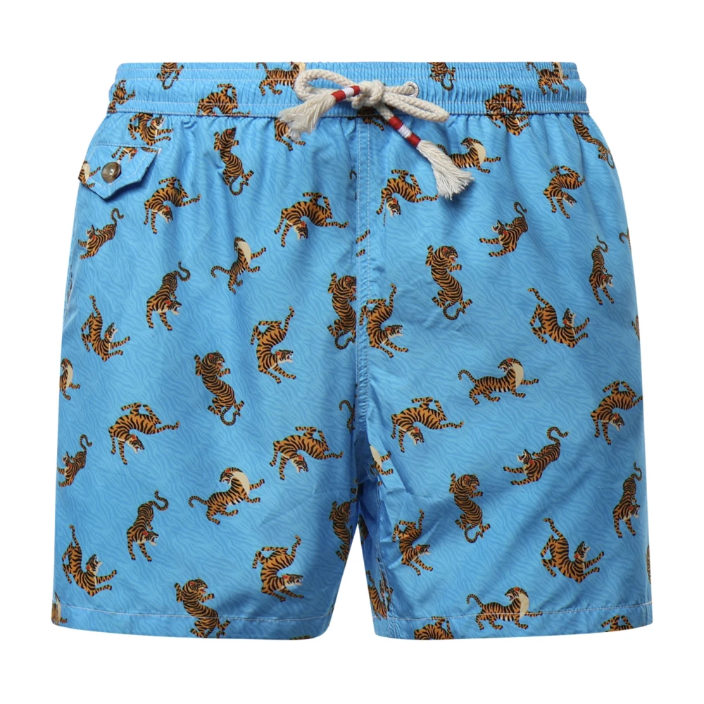 Mc2 Saint Barth Blue Lighting 70 Swim Shorts - Male - Beachwear - Xl - Swimwear