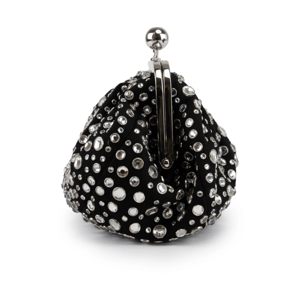 Max Mara Weekend Kristalversierde Dames Clutch Tas Gray Dames