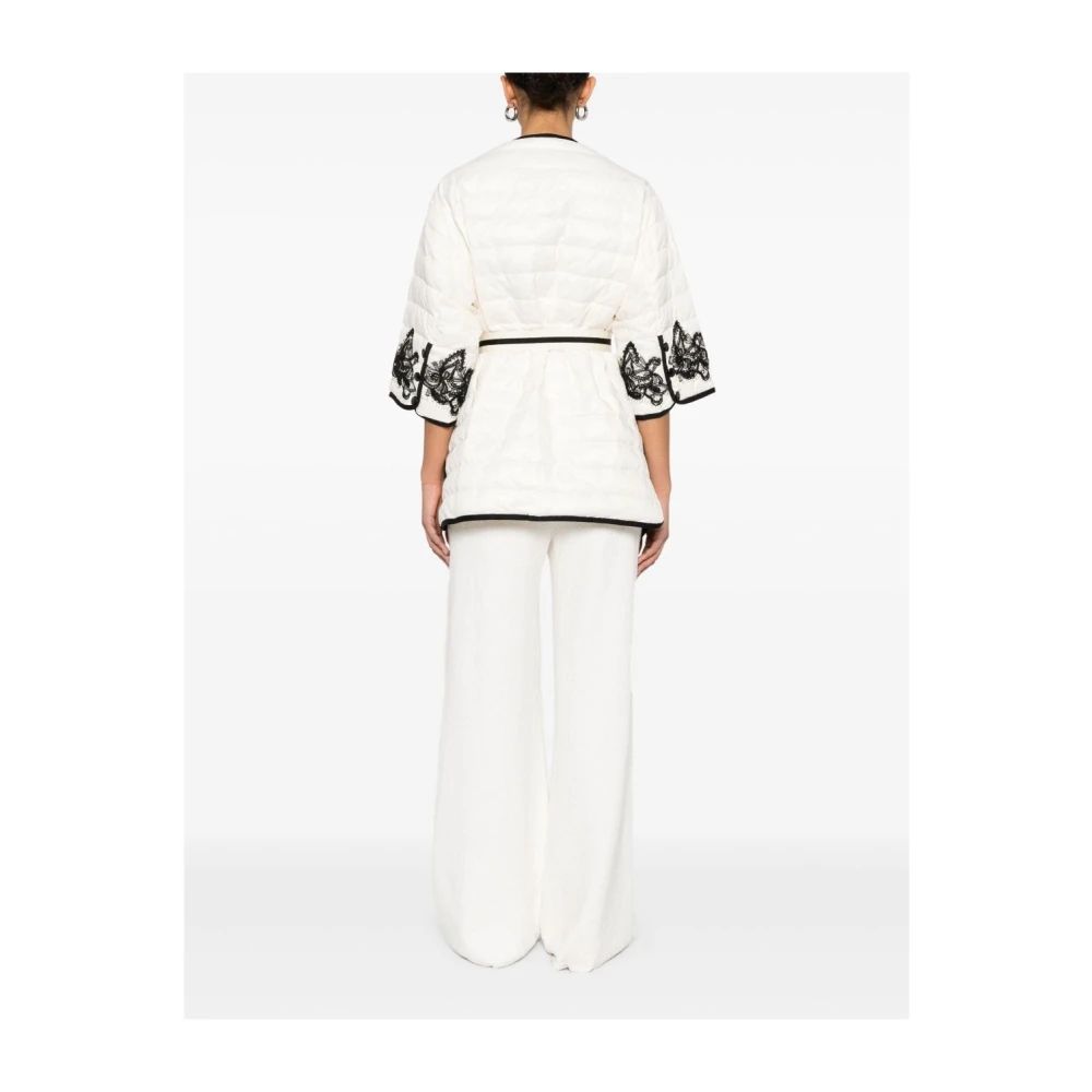 Ermanno Scervino Witte Jassen met Tailleband White Dames