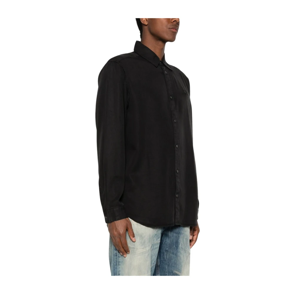 Diesel Uomo Nero - Casual Camicie - Shirts - Xl