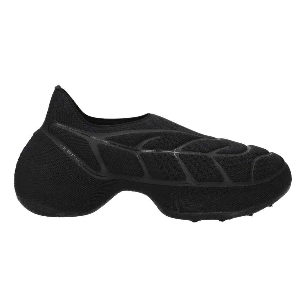 Givenchy Men's Black Sneakers, 8 Uk, Fabric Slip-On Loafers
