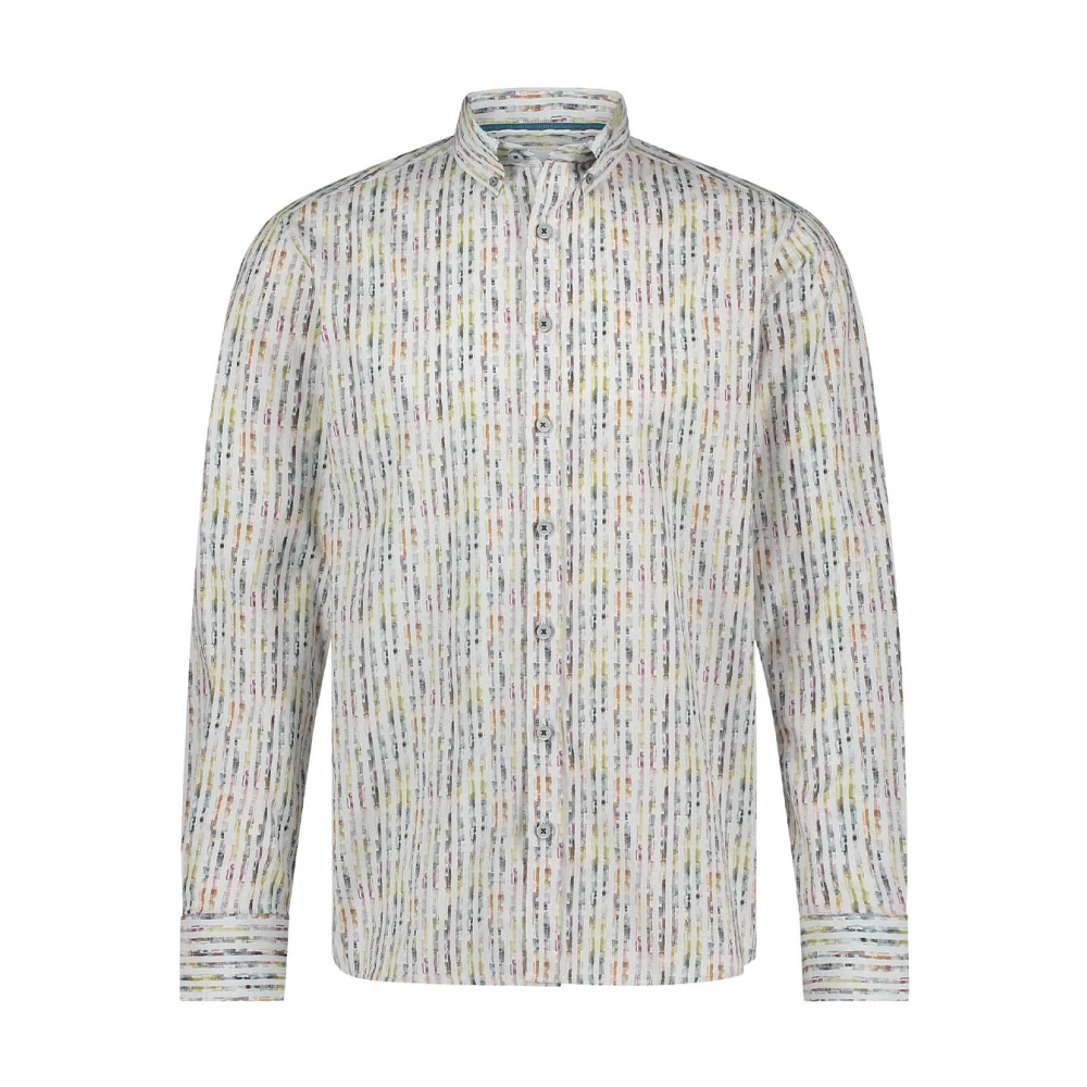 State of Art Gedrukt overhemd lange mouw Multicolor Heren