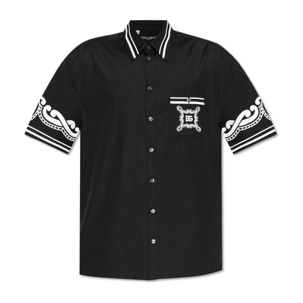 Dolce & Gabbana Hombre Negro Camisas, Talla: M