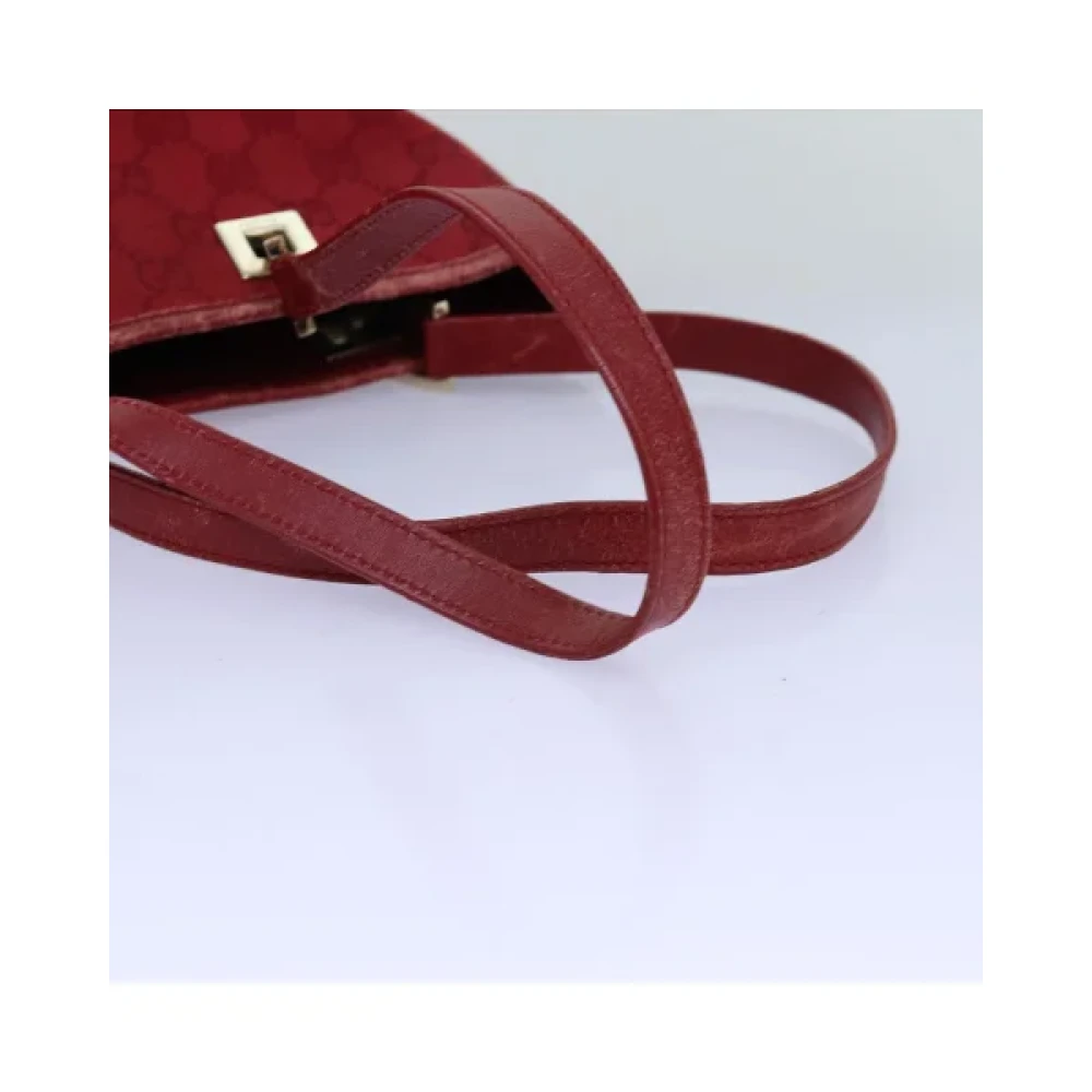 Gucci Vintage Pre-owned Canvas gucci-bags Red Dames