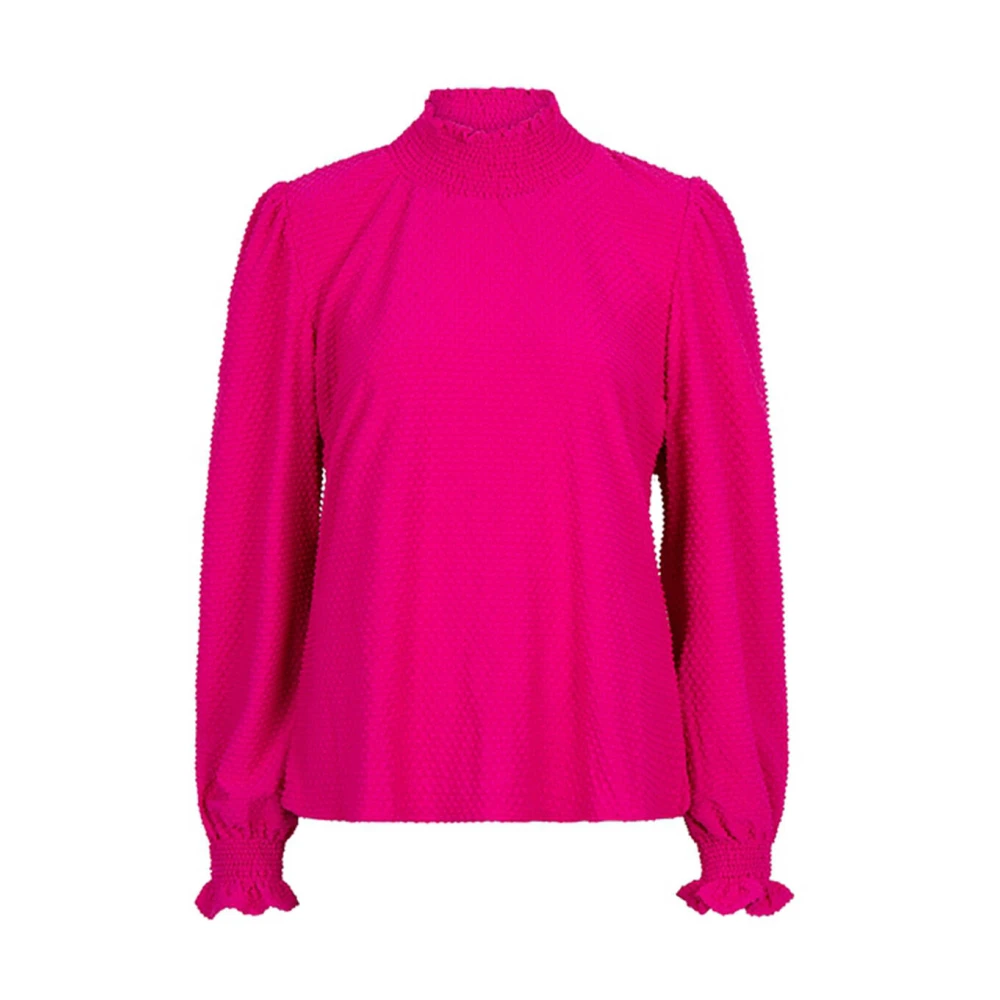 Lofty Manner Herenah Blouse met Lange Mouwen Pink Dames
