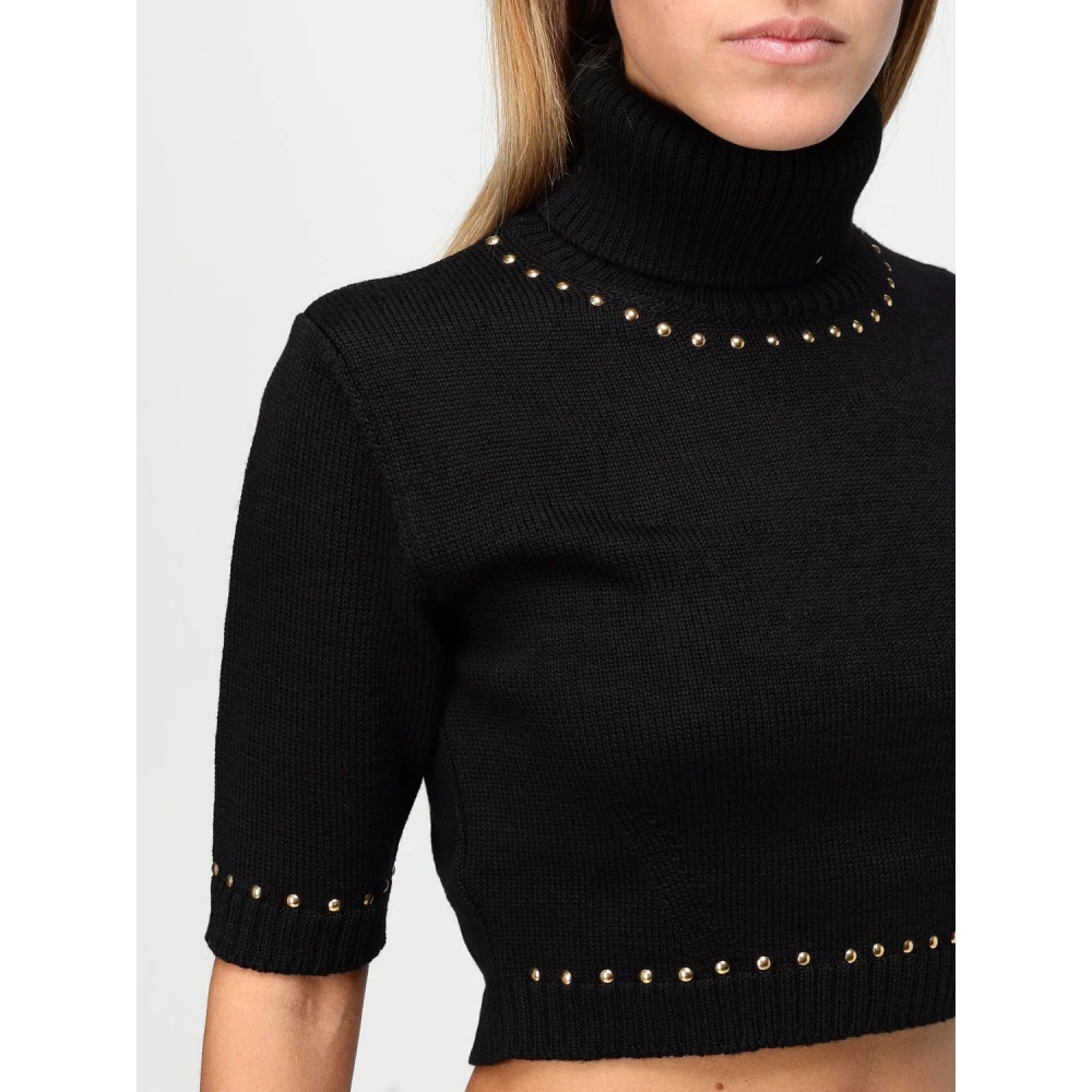 Simona Corsellini Korte Mouw Top Black Dames