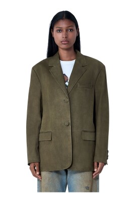 blazer-en-daim-revers-manches-longues