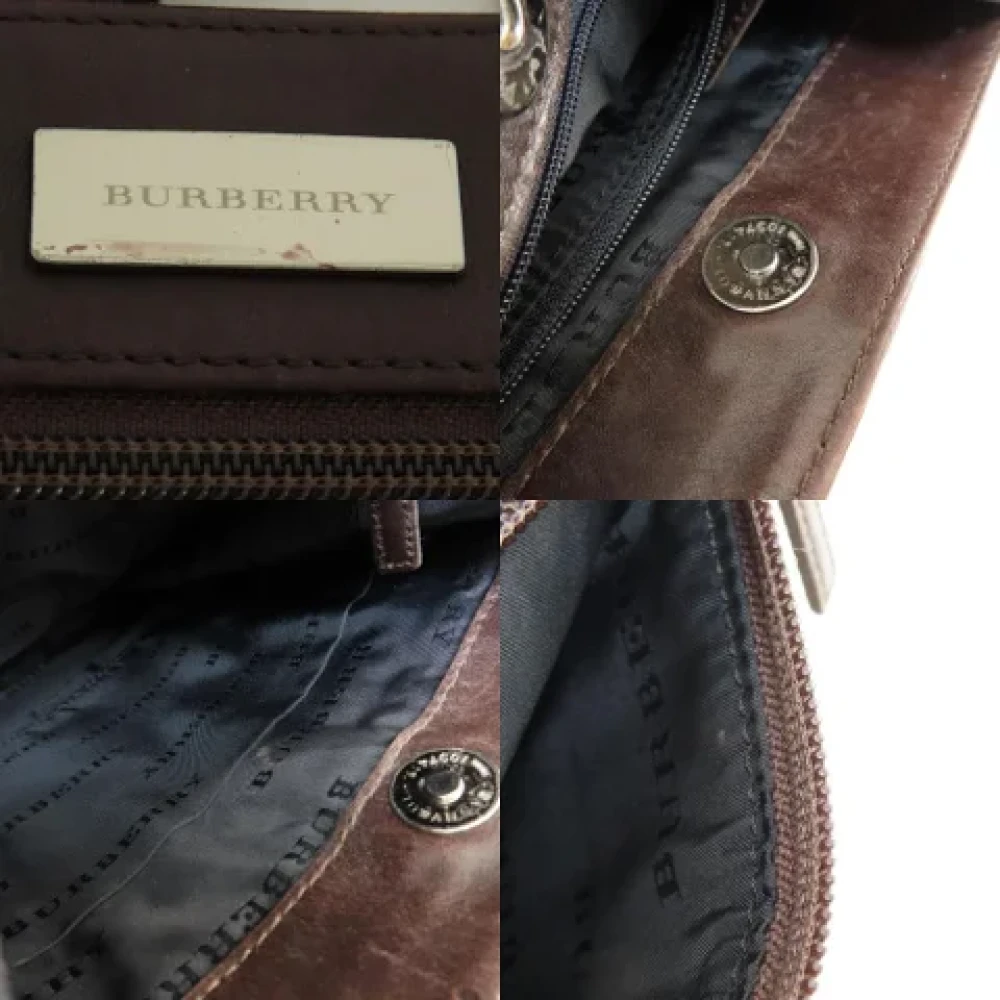 Burberry Vintage Pre-owned Fabric shoulder-bags Beige Dames