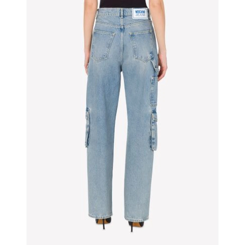 Moschino Cargo Jeans met zijzakken Blue Dames