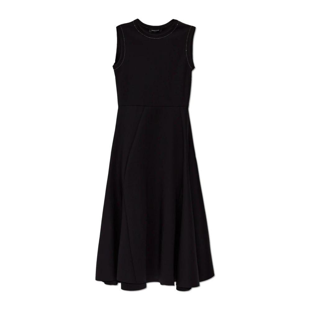 Fabiana Filippi Mouwloze jurk Black Dames