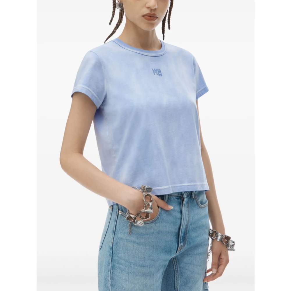 alexander wang Celeste T-shirts & Polo's voor vrouwen Blue Dames