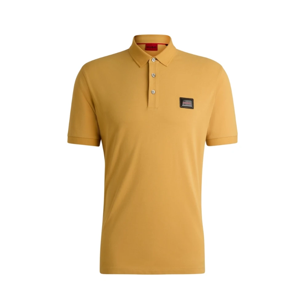 Hugo Boss Klassieke Katoenen Polo Regular Fit Yellow Heren