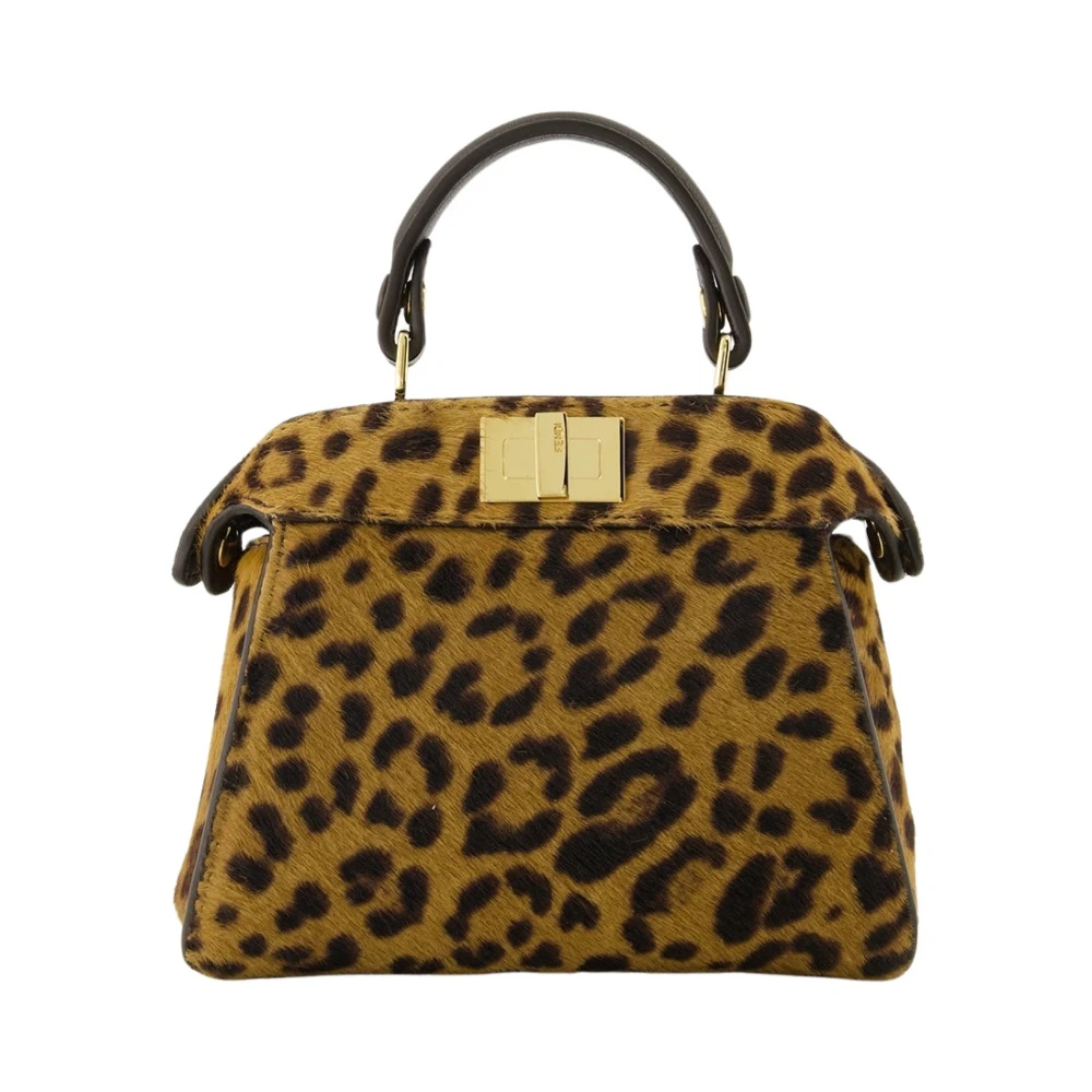 Fendi Women's Brown Nano Peekaboo - Handbags - One Size - Bags