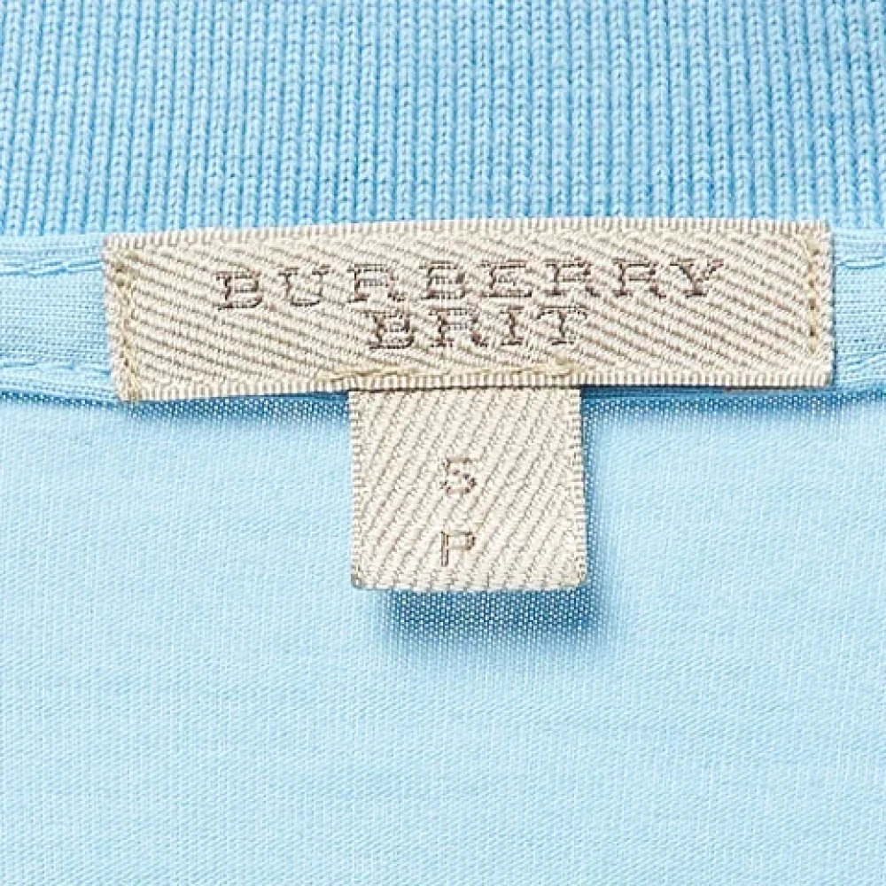 Burberry Vintage Pre-owned Cotton tops Blue Heren