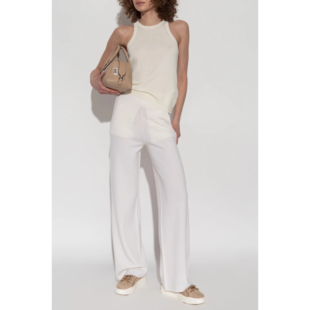 Max Mara Mouwloze top 'Arnes' Beige Dames
