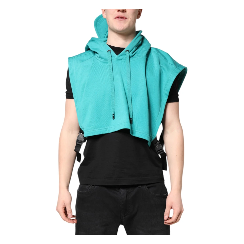 Dolce & Gabbana Men's Green Waistcoats, One Size, Sportswear Vest