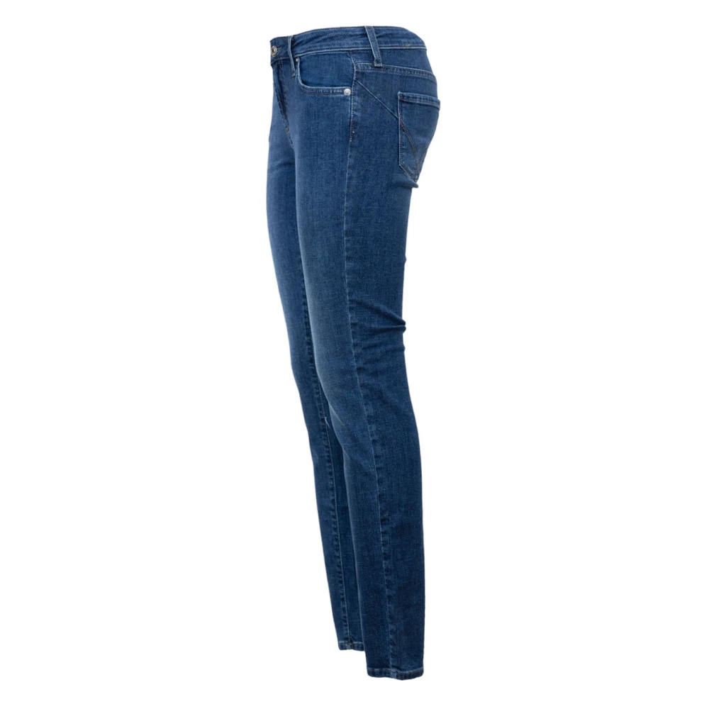 Roy Roger's Stretch Denim Push Up Jeans Blue Dames