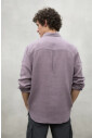 chemise-en-lin-mauve-poussiereux