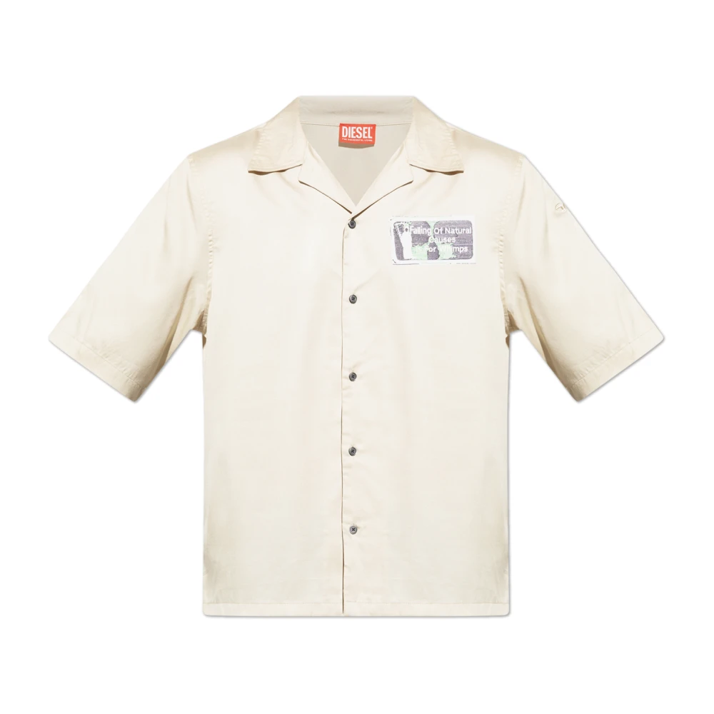 Diesel Uomo Beige Magliette, L, New,