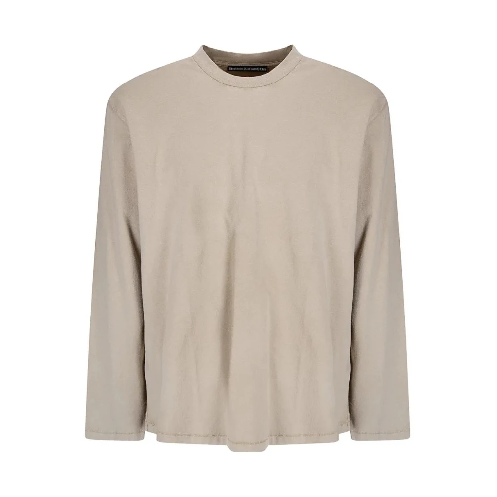 Stockholm Surfboard Club Men's Beige Long Sleeve T-Shirts, M, Greg Back Logo Longsleeve
