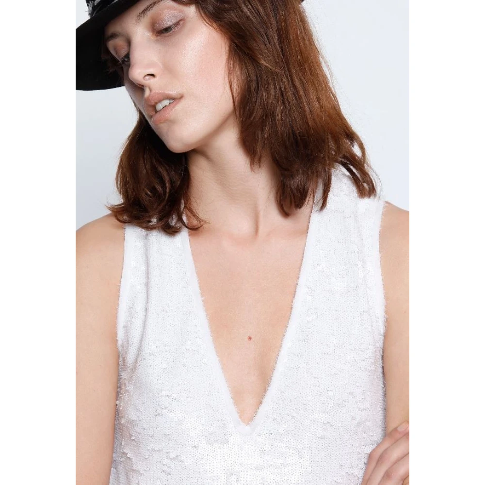 Zadig & Voltaire Korte dagjurk White Dames