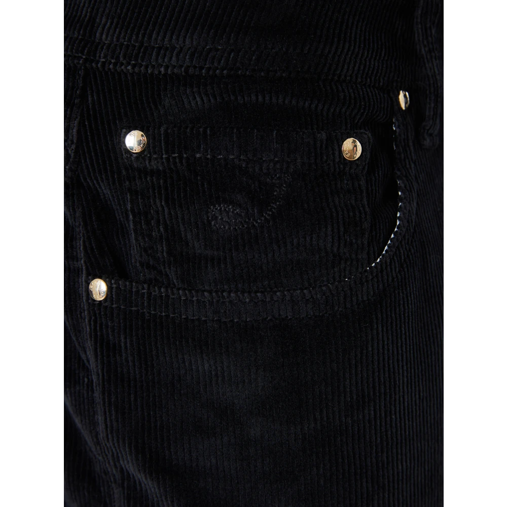Jacob Cohën Ribfluwelen broek met binnendetails Blue Heren