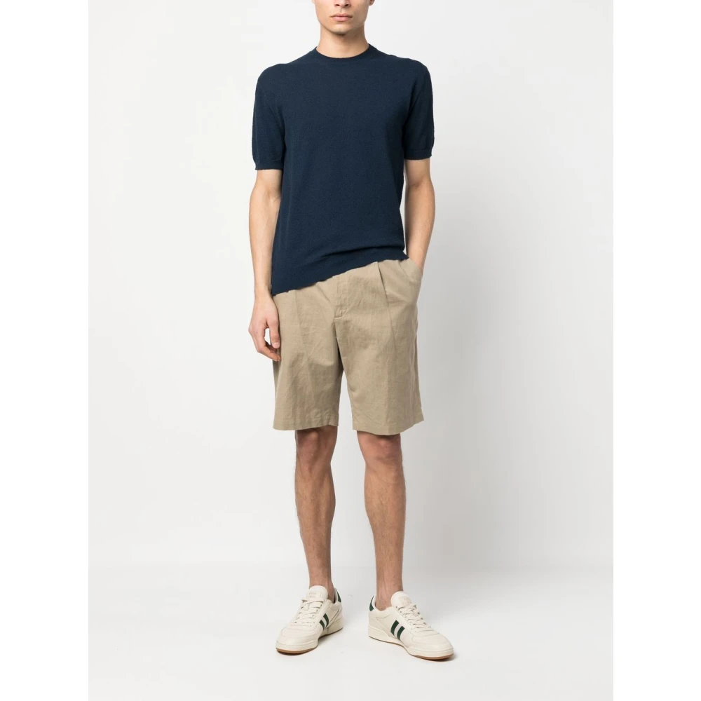 Drumohr Blauw T-shirt voor mannen Blue Heren