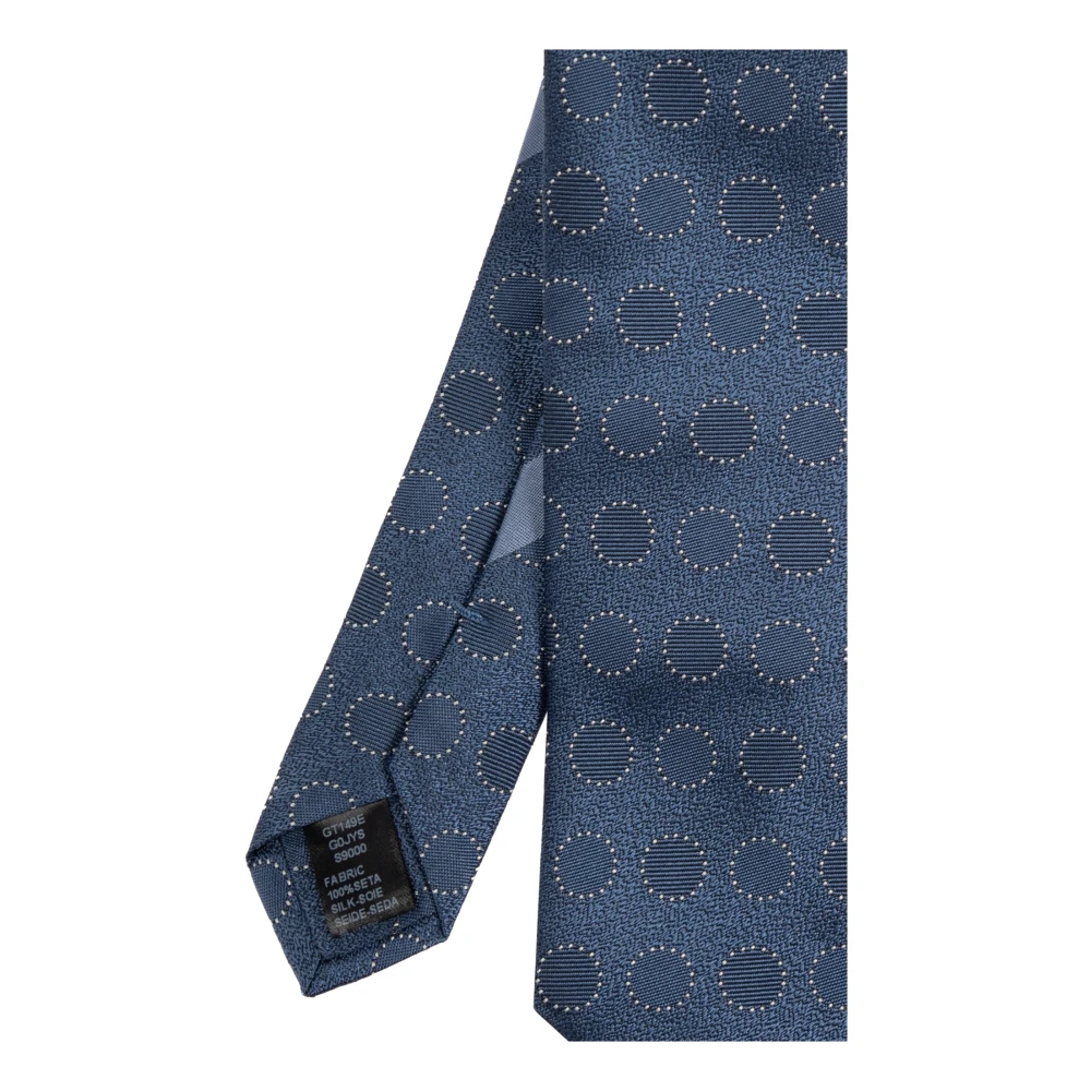 Dolce & Gabbana Zijden stropdas met stippenpatroon Blue Heren