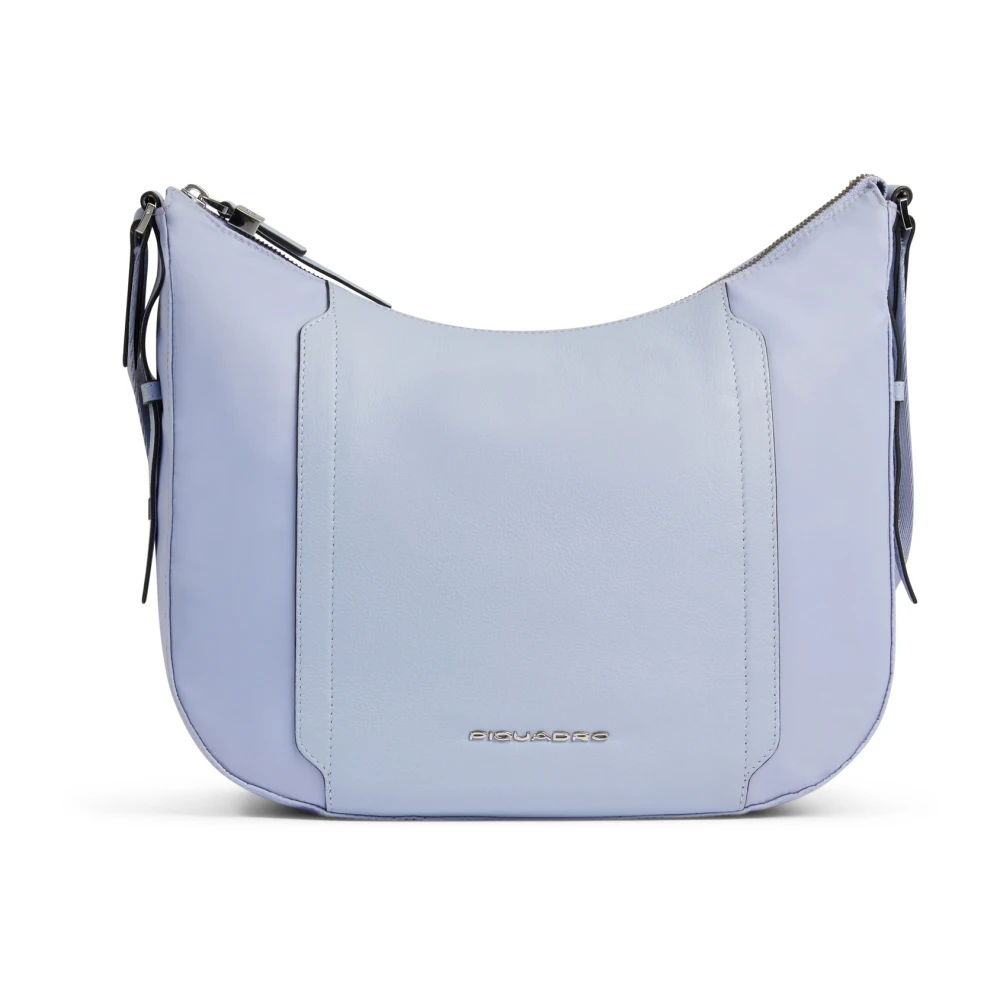 Piquadro Vrouw Blauw Tassen Dames, One Size, Leer, Schoudertas Voor I Pad®