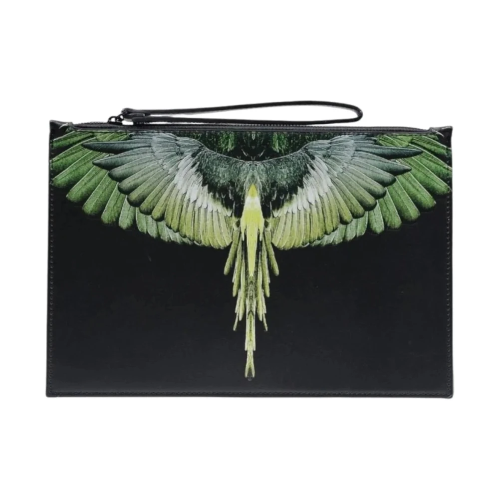 Marcelo Burlon Unisex Black Wallets & Cardholders, One Size, Clutches