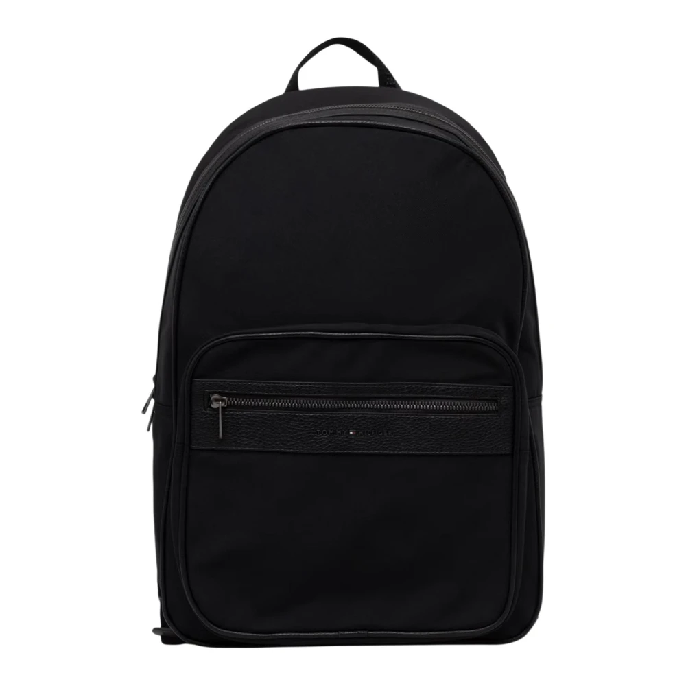 Tommy Hilfiger Men's Black Th Repreve Backpack - Backpacks - One Size - Bags