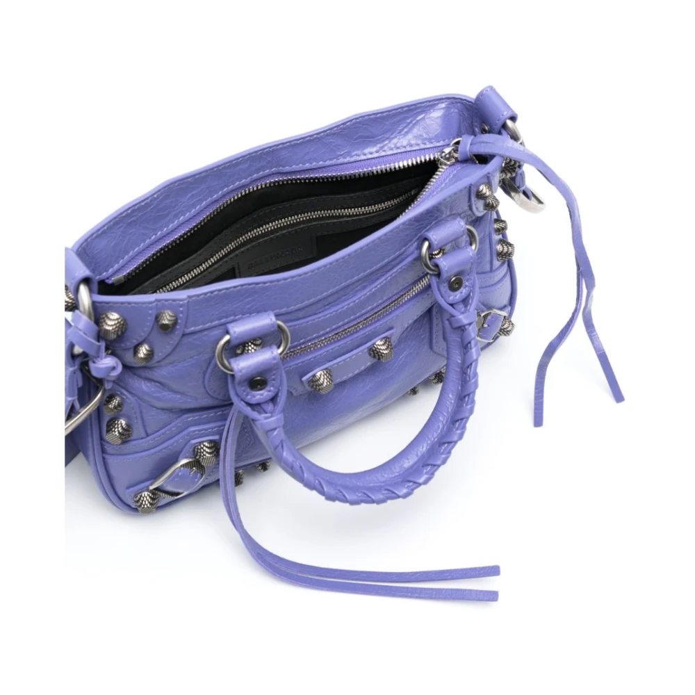 Balenciaga Kleine Neo Cagole Tote Tas Purple Dames
