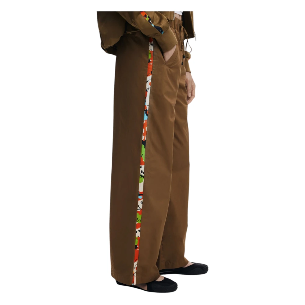 Desigual Katoenen Palace Broek voor Vrouwen Brown Dames