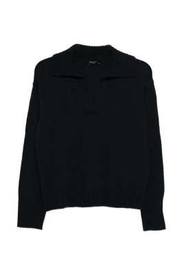 V-Neck Wool Polo