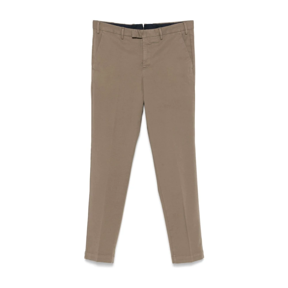 PT Torino Tapered Broek Lichtbruin Stijlvol Gray Heren