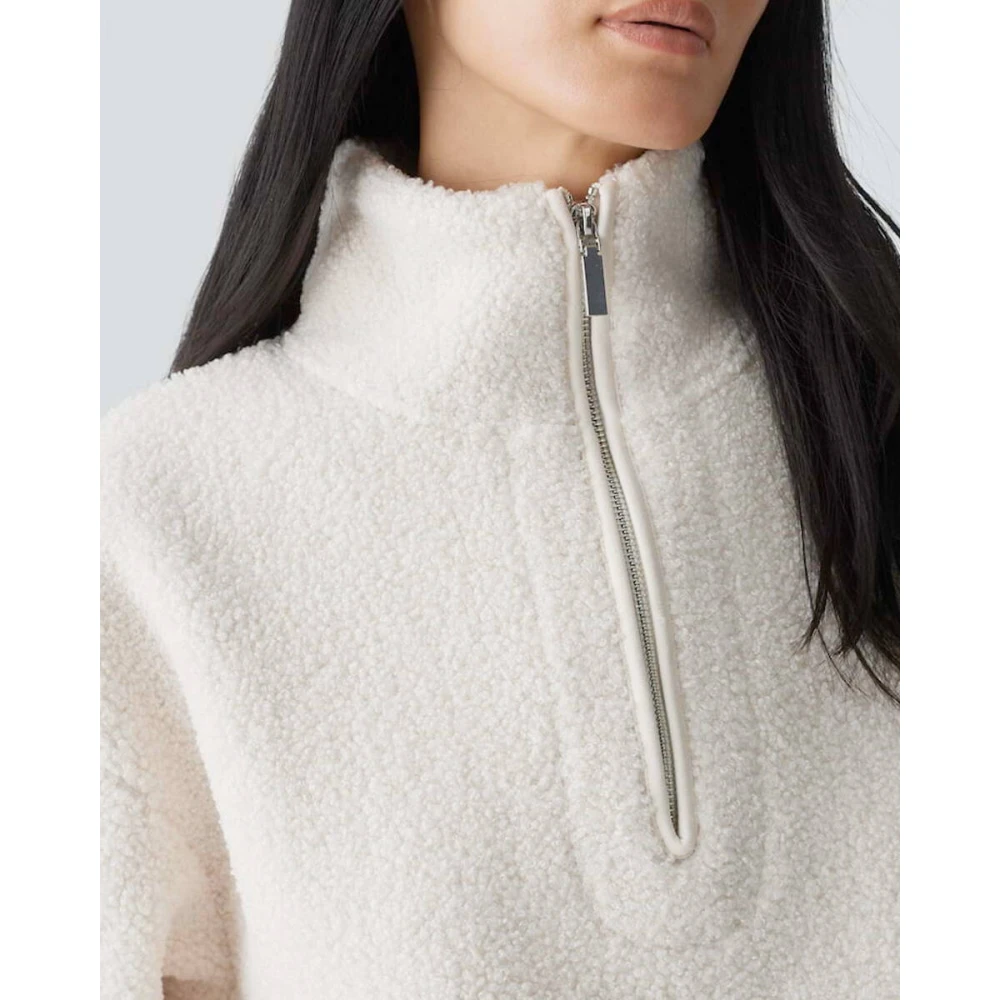 Opus Stijlvolle Sweatshirt met Gatroi Detail Beige Dames