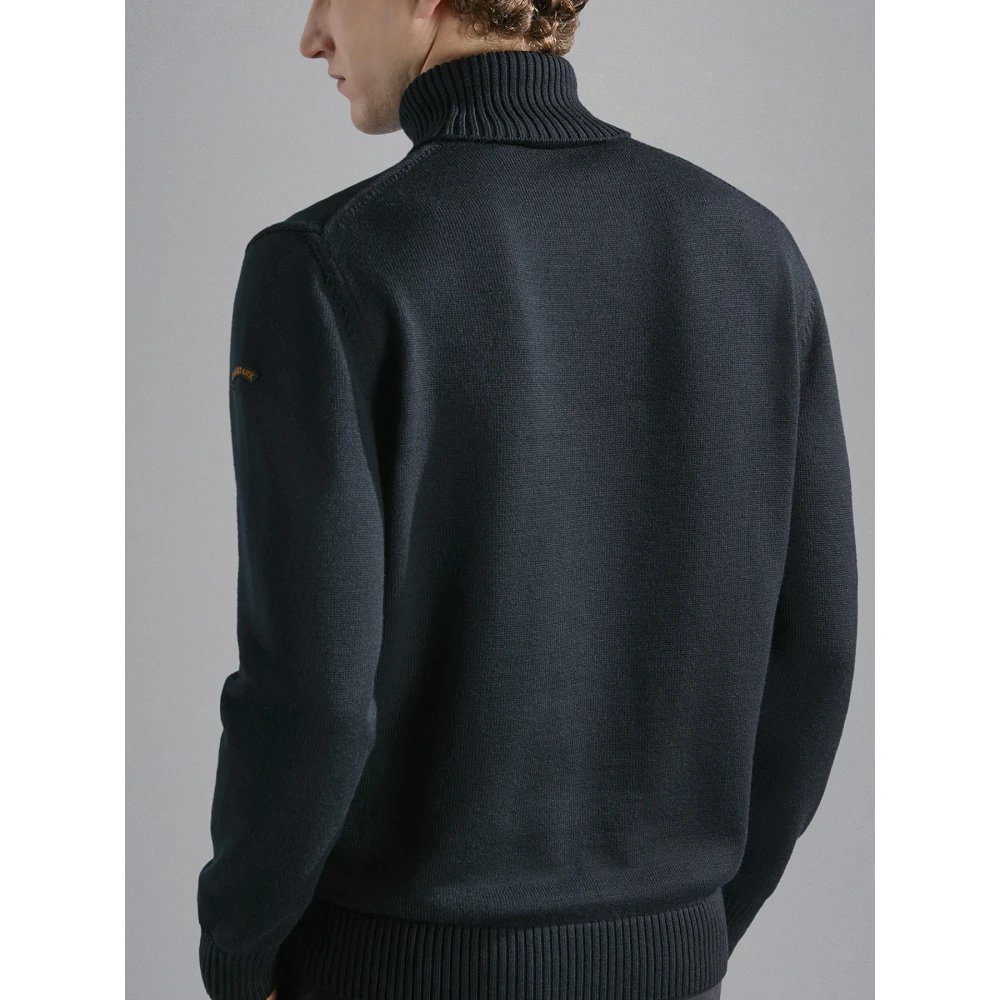 PAUL & SHARK Wollen Dolcevita Trui in Zwart Black Heren
