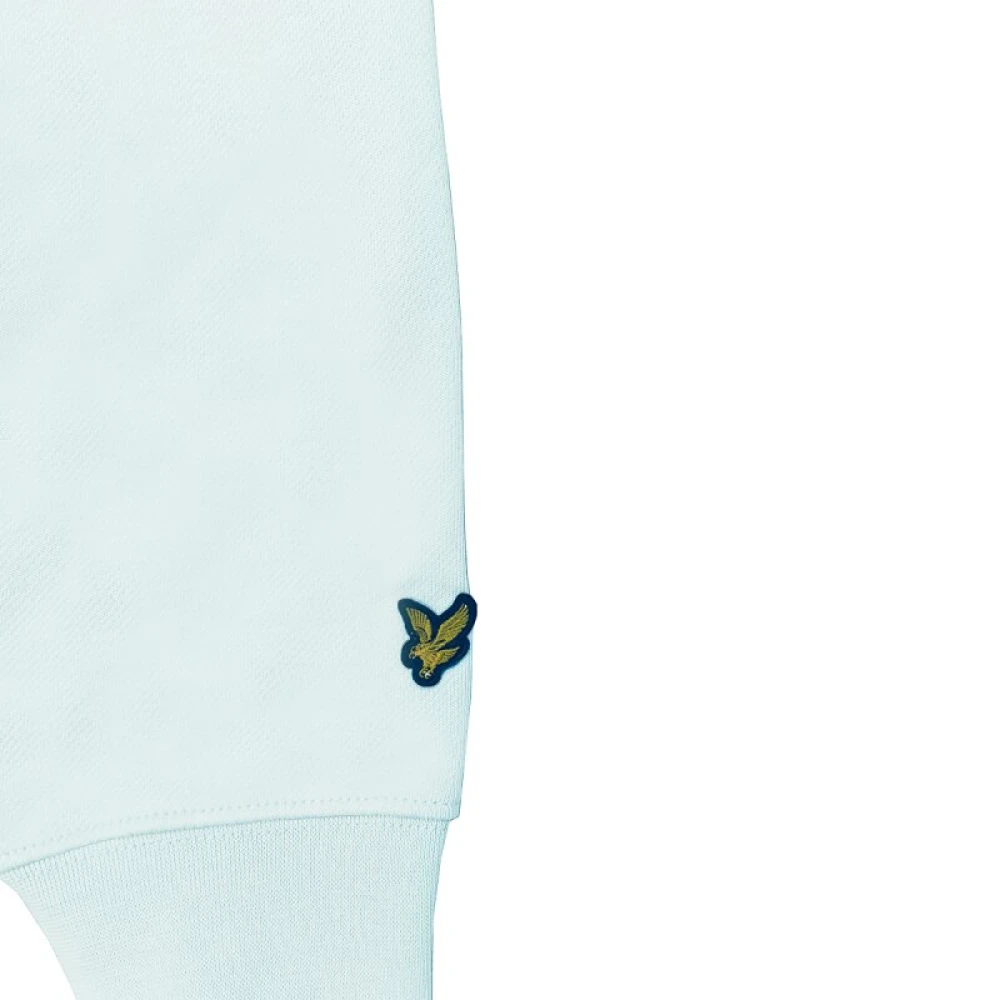 Lyle & Scott Geborduurde hoodie met trekkoord Blue Heren