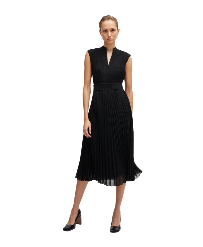 robe-midi-plissee-en-crepe