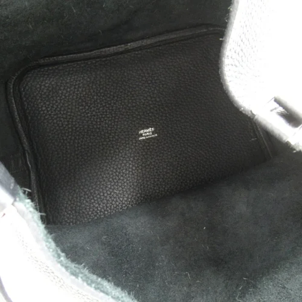 Hermès Vintage Pre-owned Leather handbags Black Dames