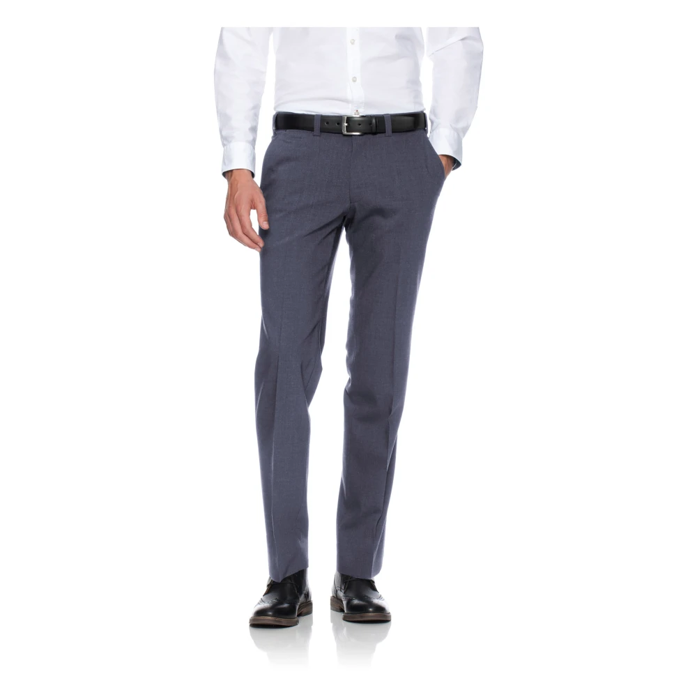 Eurex Elegante wolblend chino broek Gray Heren
