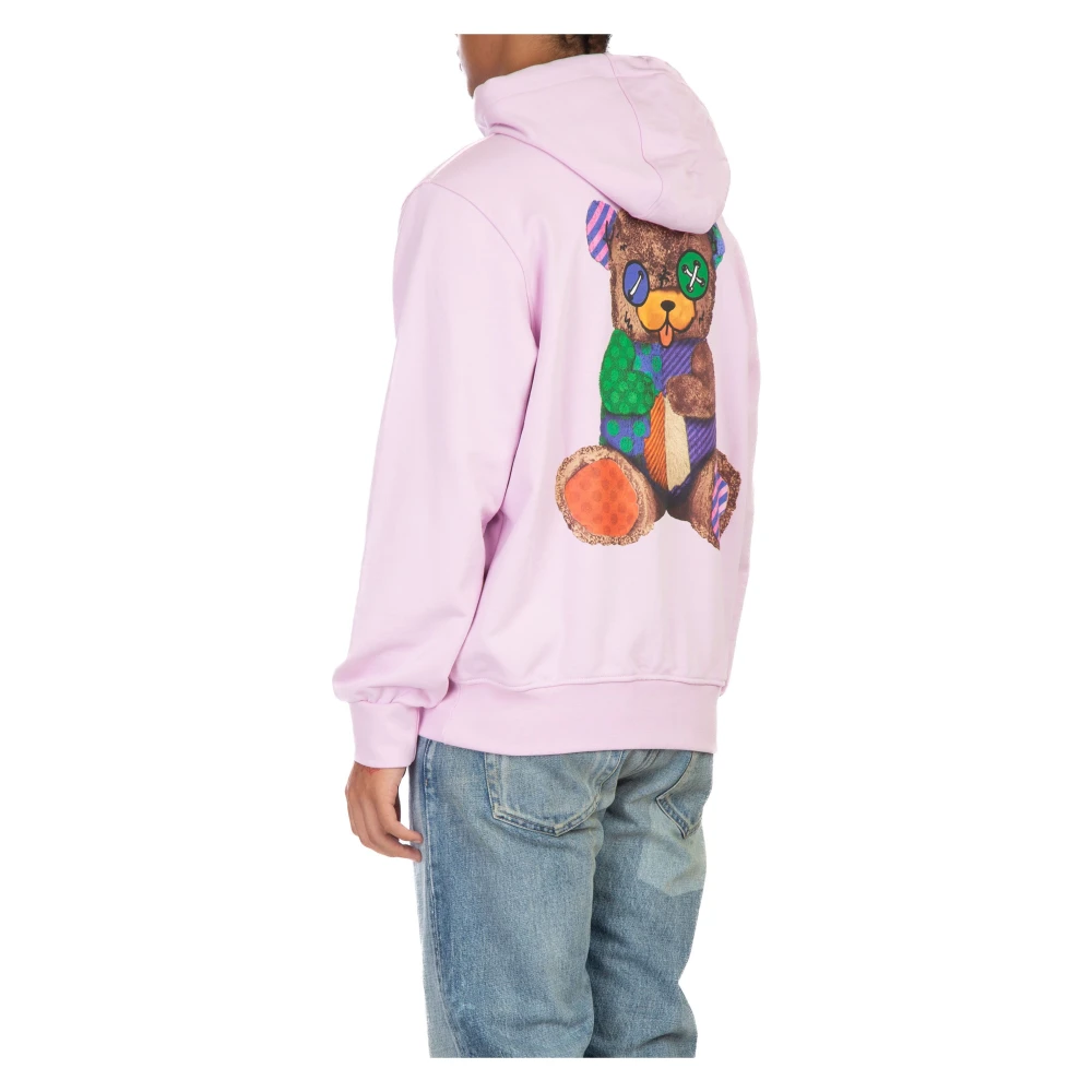Barrow Teddy Hoodie Pink Heren